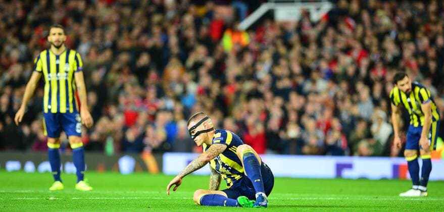 UEFA Europa League Group A day 3 match between Manchester United ManU and Fenerbahce at Old Trafford Stadium in Manchester , England , October 20 , 2016. Final Score: Manchester United 4 - Fenerbhace 1 Pictured: Martin Skrtel of Fenerbahce. 
