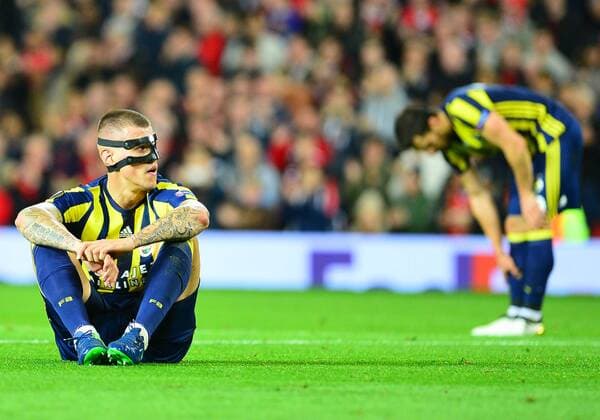 UEFA Europa League Group A day 3 match between Manchester United ManU and Fenerbahce at Old Trafford Stadium in Manchester , England , October 20 , 2016. Final Score: Manchester United 4 - Fenerbhace 1 Pictured: Martin Skrtel of Fenerbahce. 