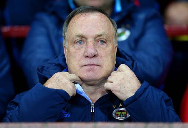 Fenerbahce manager Dick Advocaat during the UEFA Europa League match at Old Trafford, Manchester. Picture date: October 20th, 2016. Pic Matt McNulty Sportimage EDITORIAL USE ONLY. No use with unauthorised audio, video, data, fixture lists, club league logos or live services. Online in-match use limited to 120 images, no video emulation. No use in betting, games or single club league player publications.