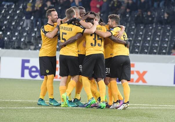 20.10.2016 Bern,Schweiz Fussball Herren Europa League Saison 2016 2017 BSC Young Boys - Apoel Nikosia Bild zeigt Torjubel (YB) Aktion 