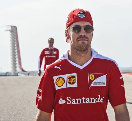 Sebastian Vettel (Scuderia Ferrari) bei der Streckenbesichtigung, Grosser Preis der USA 2016, Motorsport, Formel 1, 20.10.2016, Austin Copyright: xAndre Eibner-Pressefotox EP_JAE