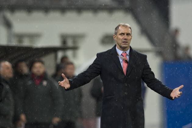 Roman Pivarnik, coach of Victoria, gestures during the European Football League third round group E match FC Viktoria Plzen vs FC Astra Giurgiu in Pilsen, Czech Republic, October 20, 2016. (CTKxPhoto MichalxKamaryt) CTKPhotoP201610201322201  kmt 12