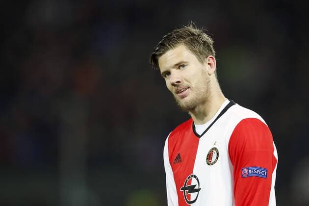 Michiel Kramer of Feyenoordduring the Europa League group A match between Feyenoord and Zorya Luhansk on October 20, 2016 at the Kuip stadium in Rotterdam, The Netherlands. Feyenoord v Zorya Luhansk UEFA Europa League 2016 2017 xVIxxIVx 6433744