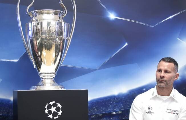 Ryan Giggs, Ambassador of Unicredit group presented the most prestigious European club trophy 21.10.2016., Croatia, Zagreb - The City Savings Bank of Zagrebacka banka, as part of the UEFA Champions League Trophy Tour, held a press conference PK Pressekonferenz at which Ryan Giggs, Ambassador of Unicredit group presented the most prestigious European club trophy, the one intended for the winner of the Champions League.  SanjinxStrukic PIXSELL