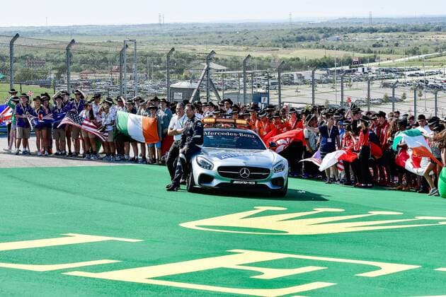 Bernd Mailaender, formula 1 GP, USA in Austin Circuit of The Americas, 21.10.2016 Photo:mspb Jerry Andre Safetycar, formula 1 GP, USA
