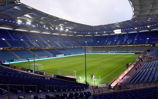 21.10.2016, xfux, Fussball 1.Bundesliga, Hamburger SV - Eintracht Frankfurt, emspor , v.l. Ansicht, Uebersicht Volksparkstadion Hamburg Arena Stadion Stadium Fußballstadion Hamburg