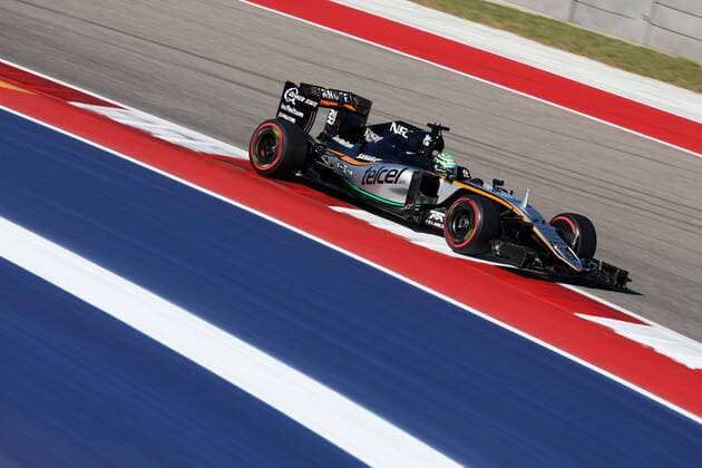 United States Grand Prix, Austin 20 - 23 October 2016 21.10.2016 - Free Practice 1, Nico Hulkenberg (GER) Sahara Force India F1 VJM09 