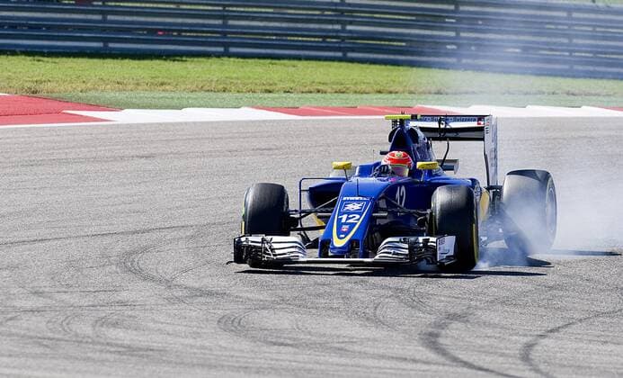 October 21, 2016: Felipe Nasr 12 with Sauber Ferrari Team practice run at Formula One United States Grand Prix, Circuit of the Americas. Austin, TX. CSM Formula One 2016: United States Grand Prix OCT 21 - ZUMAc04_ 20161021_zaf_c04_006
