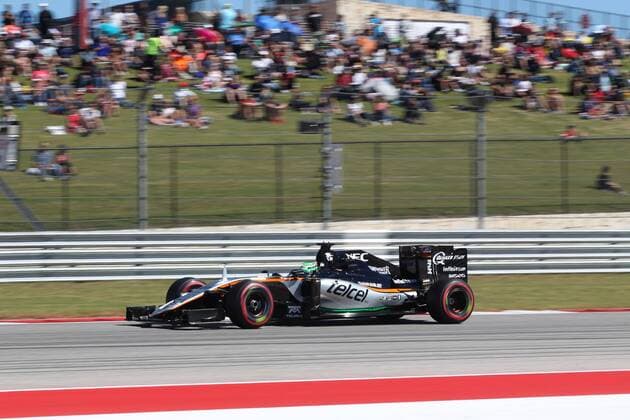 United States Grand Prix, Austin 20 - 23 October 2016 22.10.2016 - Qualifying, Nico Hulkenberg (GER) Sahara Force India F1 VJM09 