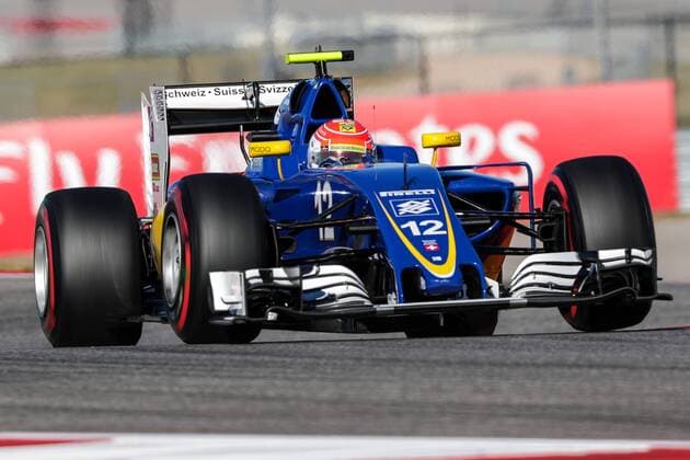 October 22, 2016 - Austin, Texas, U.S - Sauber driver Felipe Nasr (12) of Brazil in action during practice before the race at the Circuit of the Americas race track in Austin,Texas. F1 2016 - Formula 1 United States Grand Prix. - ZUMAw300 20161022_zaf_w300_023