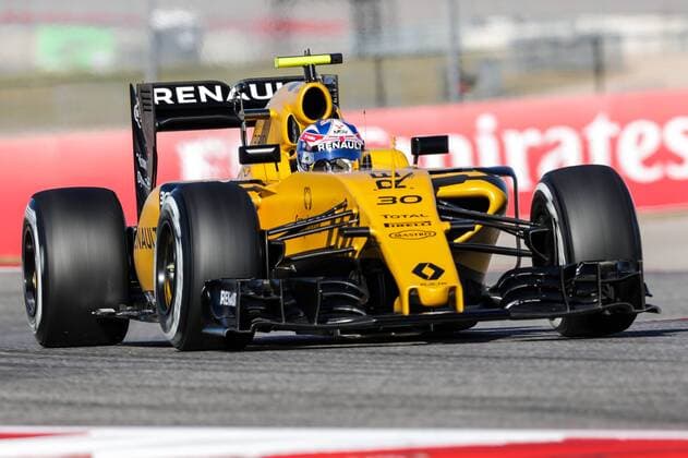 October 22, 2016 - Austin, Texas, U.S - Renault driver Jolyon Palmer (30) of Great Britain in action during practice before the race at the Circuit of the Americas race track in Austin,Texas. F1 2016 - Formula 1 United States Grand Prix. - ZUMAw300 20161022_zaf_w300_054
