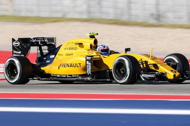 October 22, 2016 - Austin, Texas, U.S - Renault driver Jolyon Palmer (30) of Great Britain in action during practice before the race at the Circuit of the Americas race track in Austin,Texas. F1 2016 - Formula 1 United States Grand Prix. - ZUMAw300 20161022_zaf_w300_079