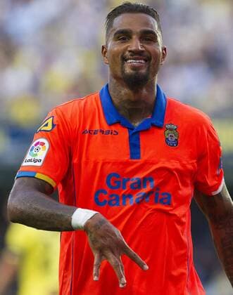 Themen der Woche - Sport Bilder des Tages - SPORT UD Las Palmas midfielder Kevin- Prince Boateng celebrates the first goal against Villarreal during the Primera Division Liga match between Villarreal and UD Las Palmas held at El Madrigal stadium in Villarreal, Spain, on 23 October 2016. EFE MIGUEL ANGEL POLO Villarreal vs Las Palmas !ACHTUNG: NUR REDAKTIONELLE NUTZUNG!  GRA249 20161023-636128481305146743