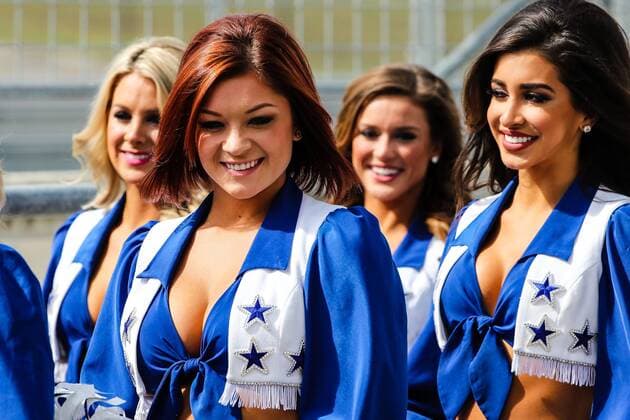 October 23, 2016 - Austin, Texas, U.S - Dallas Cowboys Cheerleaders in action before the race at the Circuit of the Americas race track in Austin,Texas. F1 2016 - Formula 1 United States Grand Prix. - ZUMAw300 20161023_zaf_w300_021