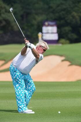 October 23, 2016 - Haikou, Hainan, China - Professional golfer John Daly on the 17th hole of the Blackstone course in Mission Hills resort Haikou during the 2nd round of the 4th World celebrity Pro-am. .Blackstone course, Mission Hills resort, Haikou, Hainan Island China. Round 2 of the Mission Hills 4th World celebrity Pro-Am tournament 2016 - ZUMAr144 20161023_zap_r144_041
