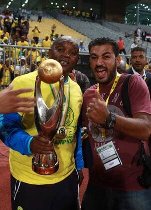 October 23, 2016 - Alexandria, Alexandria, Egypt - South Africa s Mamelodi Sundowns players celebrate after winning the CAF Champions League football competition following the final match against Egypt s Zamalek club on October 23, 2016 at the Borg el-Arab Stadium near Alexandria Middle East News - October 23, 2016 - ZUMAap3_ 20161023_zaf_ap3_021