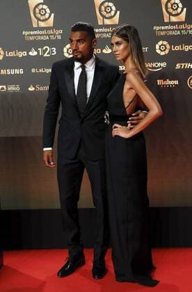 UD Las Palmas Ganhian midfielder Kevin-Prince Boateng (L) and his girlfriend Melissa Satta (R) attend to the Soccer Gala of Primera Divison of the 2015 2016 seasson Valencia, eastern of Spain on 24 October 2016. Soccer Gala of Primera Divison of the 2015 2016 seasson !ACHTUNG: NUR REDAKTIONELLE NUTZUNG!  20161024-636129438943176182