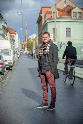 Pascal Testroet beim Fotoshooting. Pascal Testroet