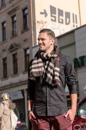 Pascal Testroet beim Fotoshooting. Pascal Testroet