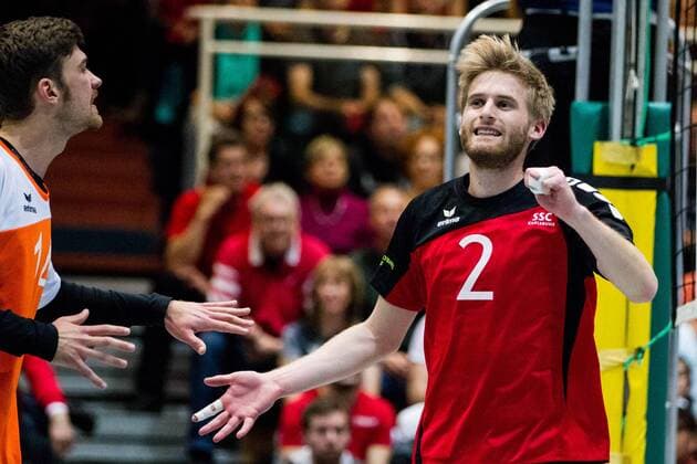 Daniel Heidak (2 SSC); DVV-Pokal Achtelfinale: SSC Karlsruhe vs VfB Friedrichshafen, Albgauhalle, Karlsruhe-Ettlingen Germany, 20161026; Karlsruhe-Ettlingen Copyright: xWuechnerx xEibner-Pressefotox EP_nwr