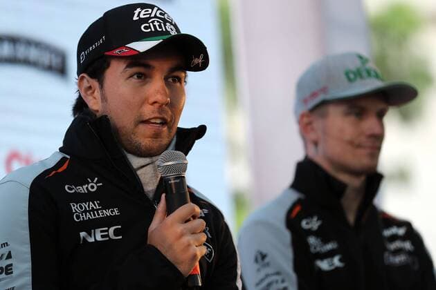 Formel 1, GP von Mexiko, PK mit Perez und Hülkenberg October 26, 2016 - Mexico - EUM20161026DEP02.JPG.CIUDAD DE MEXICO MotoringAutomovilismo-F1.- Los pilotos mexicano y aleman, respectivamente, Sergio Perez, Checo; y Nico Hülkenberg, de la escuderia Force India de F1, en conferencia de prensa, 26 de octubre de 2016. Foto: Agencia EL UNIVERSALJuan Carlos ReyesJMA Latin News - October 26, 2016  - ZUMAu78_ 20161026_zaf_u78_030
