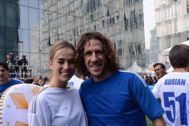 Carmen Jorda y Carles Puyol. Atmosphere before Mexico F1 GP. In this picture, Carmen Jorda y Puyol. xRUBIOx  RV RACING PRESS