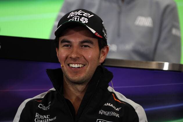 Mexican Grand Prix, Mexico City 27 - 30 October 2016 27.10.2016 - press conference PK Pressekonferenz Sergio Perez (MEX) Sahara Force India F1 VJM09 