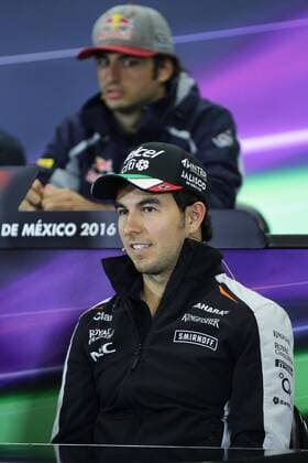 Mexican driver Sergio Perez from Force India speaks at a press conference PK Pressekonferenz during Mexico s Formula One Grand Prix, due to start next 30 October at Hermanos Rodriguez racetrack, in Mexico City, Mexico, 27 October 2016. EFE Jose Mandez GRAND PRIX FORMULA ONE PRESS CONFERENCE IN MEXICO !ACHTUNG: NUR REDAKTIONELLE NUTZUNG!  MEX001 20161027-636131945175183407