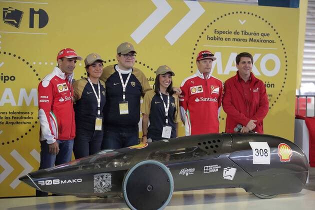 October 27, 2016 - Mexico - EUM20161027DEP07.JPG.CIUDAD DE MEXICO MotoringAutomovilismo-F1.- El piloto finlandes Kimi Räikkönen, de la escuderia Ferrari de F1, encabeza una platica con estudiantes de la UNAM, 27 de octubre de 2016, con motivo del proyecto Shell Eco Marathon, Palacio de los Deportes. Foto: Agencia EL UNIVERSALAlejandro AcostaJMA. Latin News - October 27, 2016  - ZUMAu78_ 20161027_zaf_u78_022
