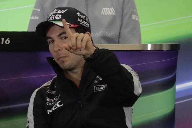 October 27, 2016 - Mexico - EUM20161027DEP13.JPG.CIUDAD DE MEXICO MotoringAutomovilismo-F1.- El piloto mexicano de la escuderia Force India de la Formula 1, Sergio Perez, durante la conferencia con medios, 27 de octubre de 2016, en el marco de la celebracion del Gran Premio de Mexico 2016 de la Formula 1. Foto: Agencia EL UNIVERSALAlejandro AcostaJMA Latin News - October 27, 2016  - ZUMAu78_ 20161027_zaf_u78_025