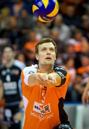 Volleyball Herren Berlin 27.10.2016 POKAL ACHTELFINALE Max Schmeling Halle Berlin Recycling Volleys geg United Volleys Rhein-Main 3 : 1 Robert KROMM 3 scc
