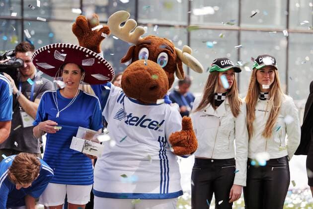 Mexican Grand Prix, Mexico City 27 - 30 October 2016 A Telcel moose at a charity football match. 26.10.2016. 