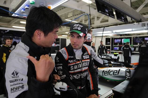Mexican Grand Prix, Mexico City 27 - 30 October 2016 28.10.2016 - Free Practice 1, Sergio Perez (MEX) Sahara Force India F1 VJM09 