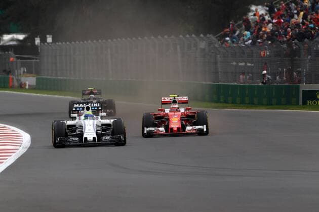 Mexican Grand Prix, Mexico City 27 - 30 October 2016 28.10.2016 - Free Practice 1, Felipe Massa (BRA) Williams FW38 and Kimi Raikkonen (FIN) Scuderia Ferrari SF16-H 