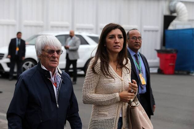 Mexican Grand Prix, Mexico City 27 - 30 October 2016 28.10.2016 - Free Practice 1, Bernie Ecclestone (GBR), President and CEO of FOM and his wife Fabiana Flosi (BRA) 