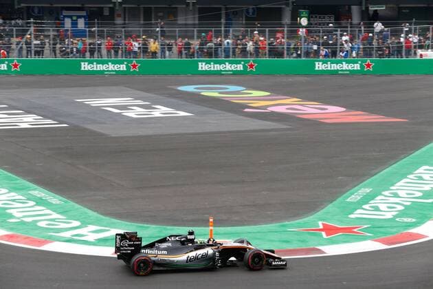 Motorsports: FIA Formula One World Championship WM Weltmeisterschaft 2016, Grand Prix of Mexico, 27 Nico Hulkenberg (GER, Sahara Force India F1 Team), xHOCHxZWEIx