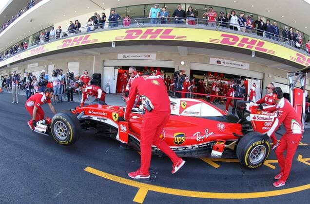 German driver Sebastian Vettel from Ferrari during the third free practice of Mexico s Formula One Grand Prix at Hermanos Rodriguez racetrack in Mexico City, Mexico, 29 October 2016. MEXICO S FORMULA ONE GRAND PRIX !ACHTUNG: NUR REDAKTIONELLE NUTZUNG!  MEX 20161029-636133668247429903