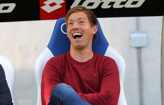 Fußball 1. Bundesliga: TSG 1899 Hoffenheim - Hertha BSC, 9. Spieltag am , xmdx, Julian NAGELSMANN (Trainer, 1899 Hoffenheim) TSG 1899 Hoffenheim - Hertha BSC
