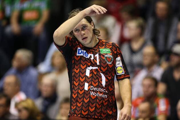 Mattias Zachrisson (Füchse Berlin) - Handball Bundesliga Saison 2016-2017 Punktspiel SC Magdeburg vs. Füchse Berlin in der GETEC Arena in Magdeburg - Einzelbild,Aktion,Deutschland, Handball, Mann, Maenner,30.10.2016