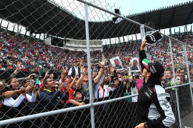 Mexican Grand Prix, Mexico City 27 - 30 October 2016 30.10.2016 - Sergio Perez (MEX) Sahara Force India F1 VJM09 