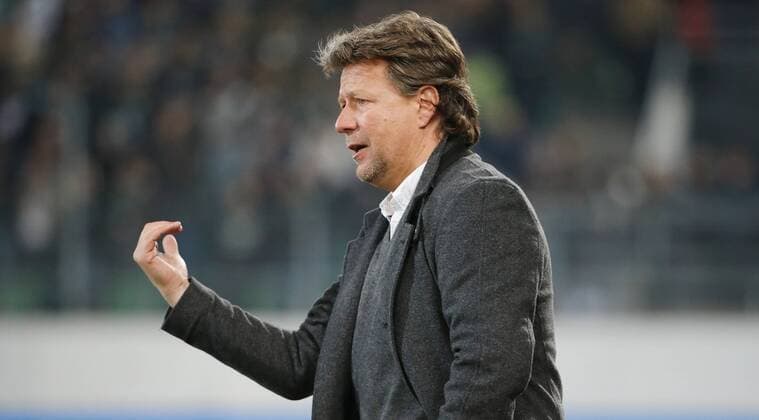 30.10.2016 Kybunpark St Gallen , SCHWEIZ , Herren Fussball Super League FC St Gallen - FC Thun Trainer Jeff Saibene (FC Thun) 