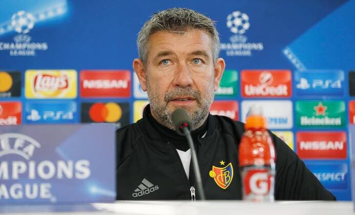 31.10.2016 St Jakob Stadion Basel , SCHWEIZ , Herren Fussball UEFA Champions League Pressekonferenz mit ChefTrainer Urs Fischer (FC Basel) 