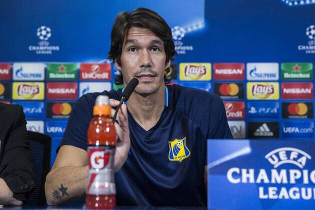 Rostov s Cesar Navas during the press conference PK Pressekonferenz before the match of UEFA Champions League between Atletico de Madrid and FC Rostov, at Vicente Calderon Stadium, Madrid, Spain. October 31, 2016.  (20161031026)