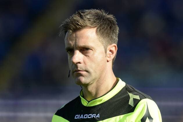 Fußball Italien Serie A 2016 2017 Atalanta Bergamo - CFC FC Genua 1893 Nicola Rizzoli 