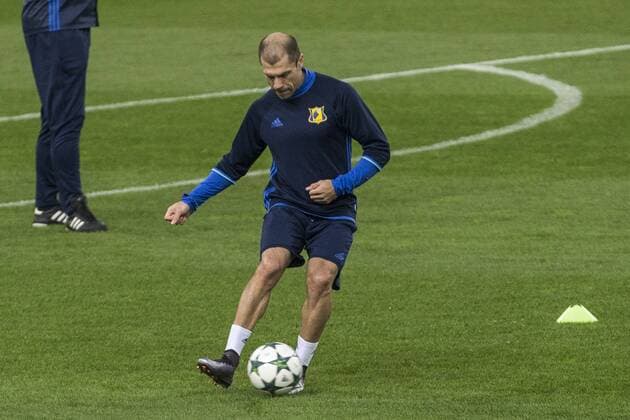 Rostov s during the oficial training before the match of UEFA Champions League between Atletico de Madrid and FC Rostov, at Vicente Calderon Stadium, Madrid, Spain. October 31, 2016.  (20161031017)
