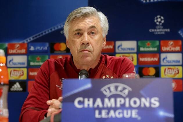 Trainer Carlo Ancelotti (FC Bayern Muenchen), Pressekonferenz , PSV Eindhoven vs. FC Bayern Muenchen, UEFA Champions League, Fussball, 31.10.2016, Eindhoven Copyright: xLangerx xEibner-Pressefotox EP_HLR