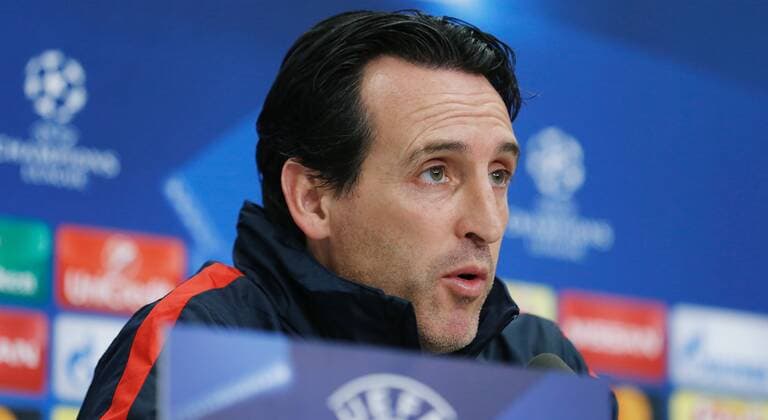 31.10.2016 St Jakob Stadion Basel , SCHWEIZ , Herren Fussball UEFA Champions League Pressekonferenz Trainer Unai Emery (Paris Saint Germain) 