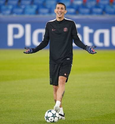 31.10.2016 St Jakob Stadion Basel , SCHWEIZ , Herren Fussball UEFA Champions League Abschlusstraining Im St Jakob Park : Im Bild : Angel Di Maria (Paris Saint Germain) 