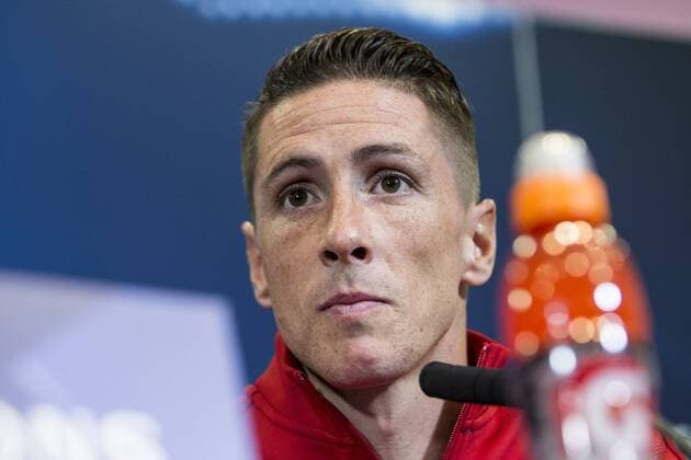 Atletico de Madrid s Fernando Torres during the press conference PK Pressekonferenz before the match of UEFA Champions League between Atletico de Madrid and FC Rostov, at Vicente Calderon Stadium, Madrid, Spain. October 31, 2016.  (20161031022)