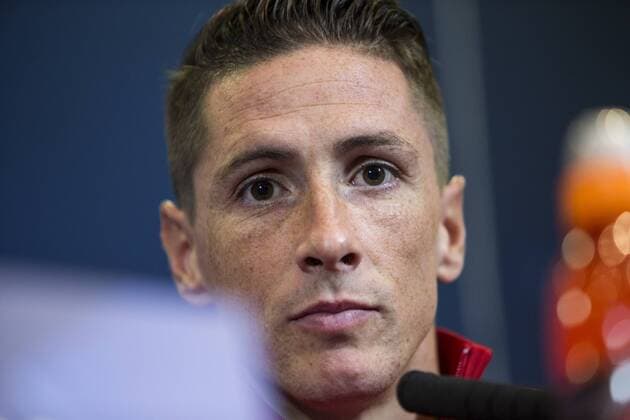 Atletico de Madrid s Fernando Torres during the press conference PK Pressekonferenz before the match of UEFA Champions League between Atletico de Madrid and FC Rostov, at Vicente Calderon Stadium, Madrid, Spain. October 31, 2016.  (20161031038)